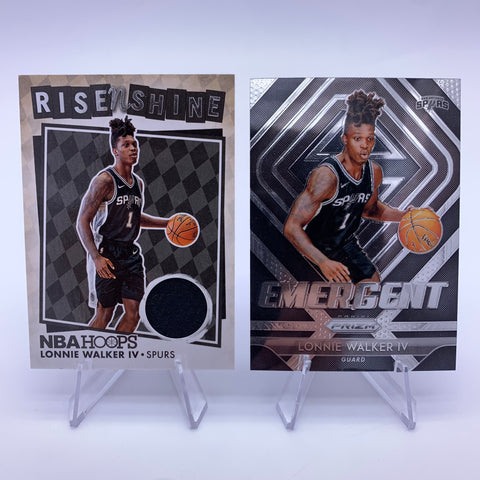 Lonnie Walker IV 2018 NBA Hoops Rise N Shine Rookie Relic