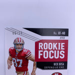 Nick Bosa 2019 Panini Unparalleled Rookie Focus Prizm #’d 06/25