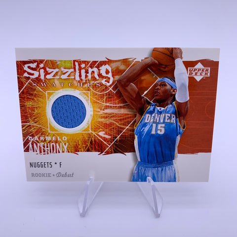 Carmelo Anthony 2005 Upper Deck Sizzling Swatches Relic