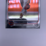 Royce Lewis 2022 Bowman Platinum Minted in Merit Orange #’d 08/25