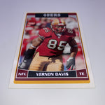 Vernon Davis 2006 Topps RC + 2006 Sage Hit RC Auto