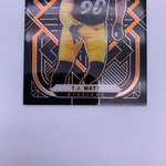 TJ Watt 2021 Panini Obsidian Electric Etch Orange #’d /75