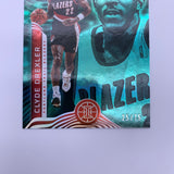 Clyde Drexler 2021 Illusions Green Foil #’d 25/75