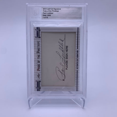 Paul Lindblad 2013 Leaf  Pride of the Yankees Auto #’d 01/10