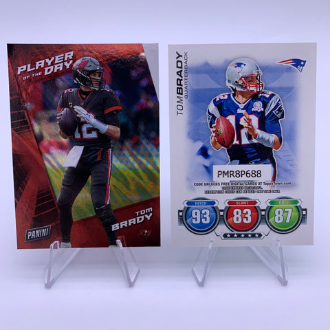 Tom Brady 2021 Panini Player of the Day Silver Shimmer