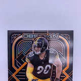 TJ Watt 2021 Panini Obsidian Electric Etch Orange #’d /75