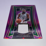 Jaylen Brown 2020 Select Selective Swatches Purple Prizm #’d 33/49