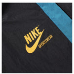 NIKE WOVEN CUFFED JOGGER PANTS BLACK/AQUA