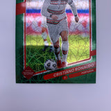 Cristiano Ronaldo 2021-22 Optic Road to Qatar Green Velocity Prizm