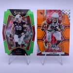 JJ Watt 2021 Select Neon Green Prizm Die Cut #’d 177/349