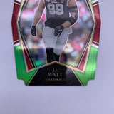 JJ Watt 2021 Select Neon Green Prizm Die Cut #’d 177/349