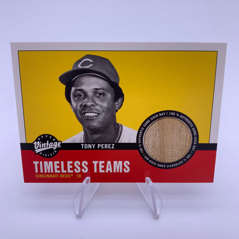 Tony Perez 2001 Upper Deck Vintage Bat Relic