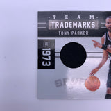 Tony Parker 2011 Panini Limited Team Trademarks #’d 74/99