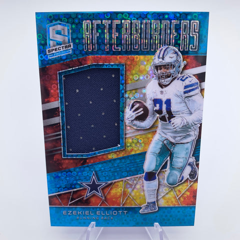 Ezekiel Elliott 2019 Spectra Afterburners Blue Disco Prizm #’d 19/99