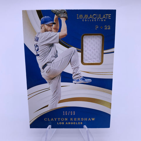 Clayton Kershaw 2020 Immaculate Collection #’d /99