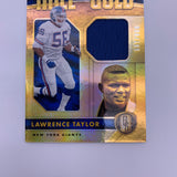 Lawrence Taylor 2020 Gold Standard Hall of Gold Relic #’d 98/199