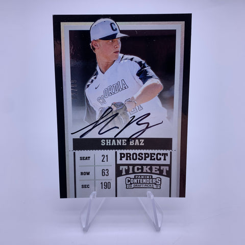 Shane Baz 2017 Contenders Prospect Ticket Auto #’d 02/99