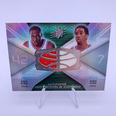 Elton Brand/Andre Miller 2008 SPx Winning Materials Combo