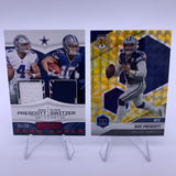 Dak Prescott/Ryan Switzer 2017 Rookies & Stars Team Duals RC #’d 90/99