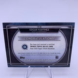 Edgar Martinez 2020 Topps Tribute Triple Relic #’d /150