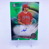 Alejandro Hidalgo 2022 Bowman Platinum Green Auto #'d 16/99