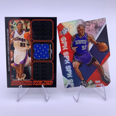 Ron Artest 2006 Bowman Relics + SPX Die Cut