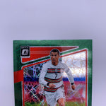 Cristiano Ronaldo 2021-22 Optic Road to Qatar Green Velocity Prizm