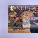 Andre Miller 2011 Gold Standard Gold Nuggets Auto #’d /99