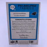 Julius Peppers 2009 Upper Deck Philadelphia Fabrics