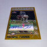 Michael Turner 2004 Topps Chrome Gold X-Fractor RC Auto #’d 40/250