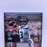 Russell Wilson 2019 Panini Playbook Fabled Fabric #’d 33/49