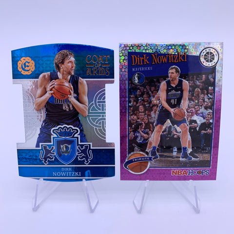 Dirk Nowitzki 2016 Excalibur Coat to Arms Blue Die Cut