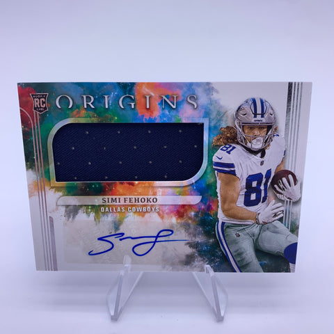 Simi Fehoko 2021 Panini Originals RC Patch Auto