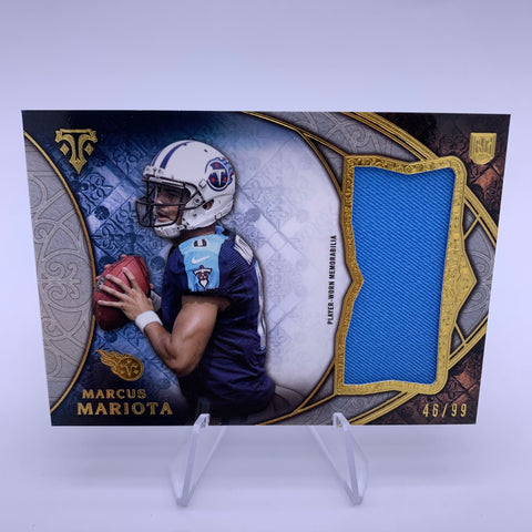 Marcus Mariota 2015 Triple Threads Jumbo Rookie Relic #’d 46/99