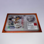 Royce Lewis 2022 Bowman Platinum Minted in Merit Orange #’d 08/25