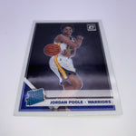 Jordan Poole 2019 Optic Rated Rookie + NBA Hoops Holiday RC