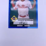 Andrew McCutchen 2021 Topps Chrome Blue Diamond Refractor #’d 126/199