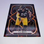 TJ Watt 2021 Panini Obsidian Electric Etch Orange #’d /75