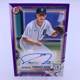 Spencer Torkelson 2021 Bowman Purple Auto #’d /250