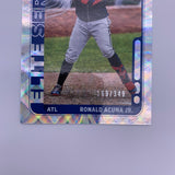 Ronald Acuña Jr 2021 Donruss Elite Series Silver /349 + Unleashed Esher Squares