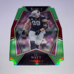 JJ Watt 2021 Select Neon Green Prizm Die Cut #’d 177/349