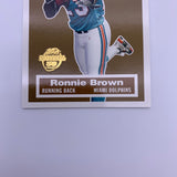 Ronnie Brown 2007 Leaf Rookies & Stars Standing Ovation Relic #’d 230/250