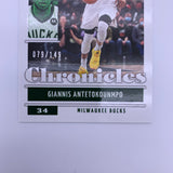 Giannis Antetokoumpo 2021 Chronicles Red #’d 79/149