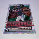 Ronald Acuña Jr 2021 Donruss Elite Series Silver /349 + Unleashed Esher Squares