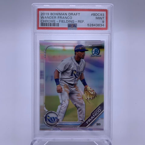 PSA 9 Wander Franco 2019 Bowman Draft Chrome Refractor