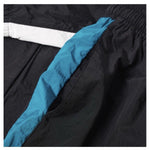 NIKE WOVEN CUFFED JOGGER PANTS BLACK/AQUA