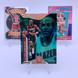 Clyde Drexler 2021 Illusions Green Foil #’d 25/75