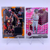 Jarrett Allen 2021 Prizm Sensational Swatches Orange Cracked Ice