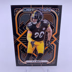 TJ Watt 2021 Panini Obsidian Electric Etch Orange #’d /75