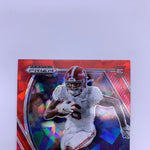 DeVonta Smith 2021 Prizm RC Red Cracked Ice